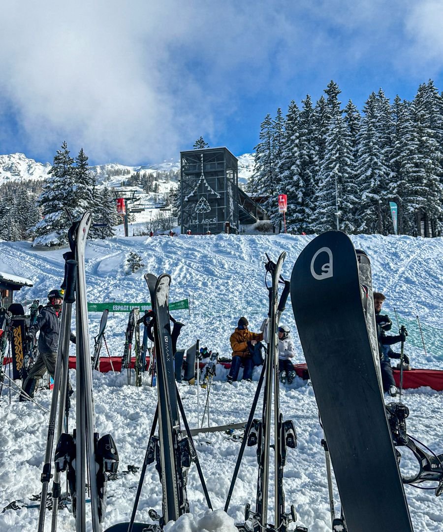 Estação de esqui nos Alpes Franceses